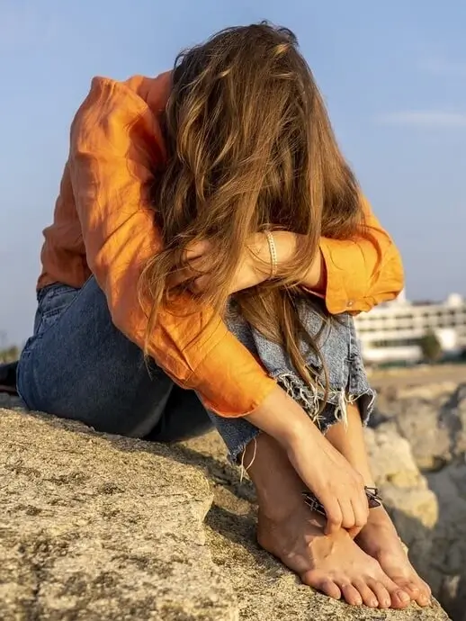 Femme en déprime